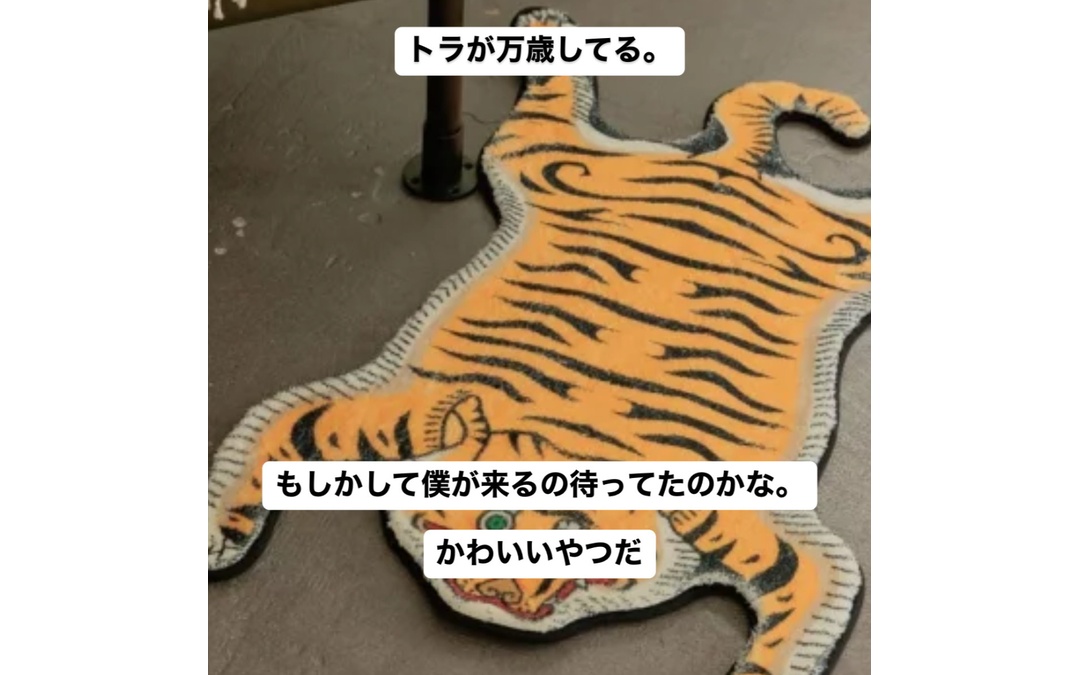 チベタンタイガーラグマットSSと青のコメント